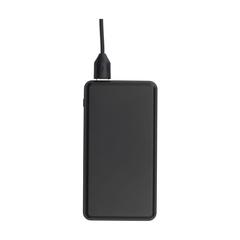 Vue Boru Bamboo RCS Recycled ABS Powerbank Wireless Charger de couleur noir| Krokrodeal