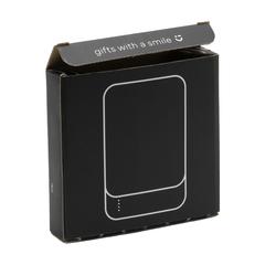 Vue Compact RCS Recycled ABS Powerbank de couleur noir| Krokrodeal