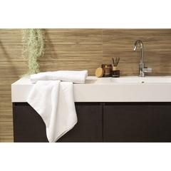 Vue Wooosh Bath Towel GRS Recycle Cotton Mix 140 x 70 cm de couleur blanc| Krokrodeal