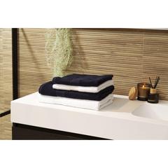 Vue Wooosh Bath Towel GRS Recycle Cotton Mix 140 x 70 cm de couleur blanc| Krokrodeal
