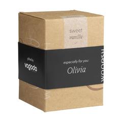 Vue Wooosh Scented Candle Sweet Vanilla bougie parfumée de couleur blanc| Krokrodeal