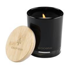 Vue Wooosh Scented Candle Sweet Vanilla bougie parfumée de couleur noir| Krokrodeal