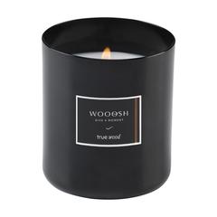Vue Wooosh Scented Candle True Wood bougie parfumée de couleur noir| Krokrodeal