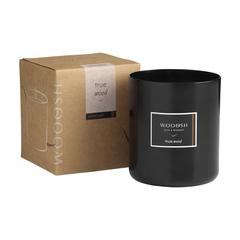 Vue Wooosh Scented Candle True Wood bougie parfumée de couleur noir| Krokrodeal