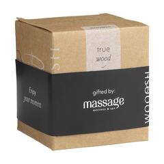 Vue Wooosh Scented Candle True Wood bougie parfumée de couleur noir| Krokrodeal