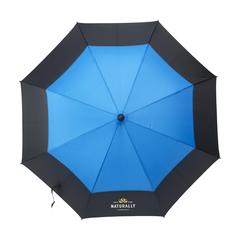 Vue Morrison RPET parapluie27 inch de couleur bleu| Krokrodeal