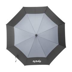 Vue Morrison RPET parapluie27 inch de couleur gris| Krokrodeal