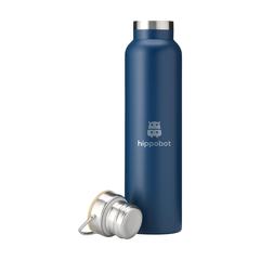 Vue Nordvik RCS Recycled Steel 750 ml bouteille de couleur bleu| Krokrodeal