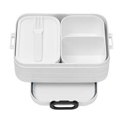 Vue Mepal Lunchbox Bento midi 900 ml boîte à déjeuner de couleur blanc| Krokrodeal