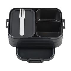 Vue Mepal Lunchbox Bento midi 900 ml boîte à déjeuner de couleur noir| Krokrodeal