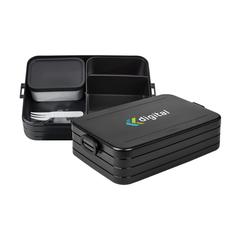 Vue Mepal Lunchbox Bento Large 1,5 L boîte à déjeuner de couleur noir| Krokrodeal