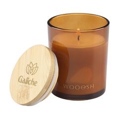 Vue Wooosh Scented Candle Musk Peach bougie parfumée de couleur orange| Krokrodeal