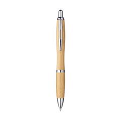 Vue Athos Bamboo stylo de couleur marron| Krokrodeal