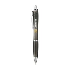 Vue Athos RPET stylo de couleur noir| Krokrodeal