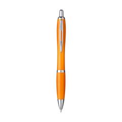 Vue Athos RPET stylo de couleur orange| Krokrodeal