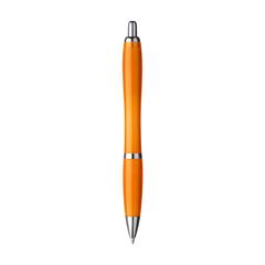 Vue Athos RPET stylo de couleur orange| Krokrodeal