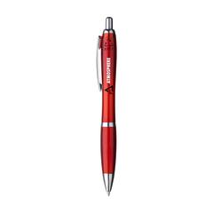 Vue Athos RPET stylo de couleur rouge| Krokrodeal