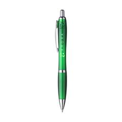 Vue Athos RPET stylo de couleur vert| Krokrodeal