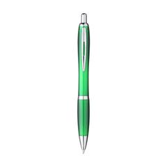 Vue Athos RPET stylo de couleur vert| Krokrodeal