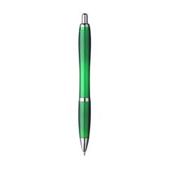 Vue Athos RPET stylo de couleur vert| Krokrodeal