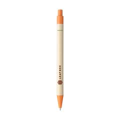 Vue Bio Degradable Natural Pen stylo de couleur orange| Krokrodeal