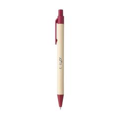 Vue Bio Degradable Natural Pen stylo de couleur rouge| Krokrodeal