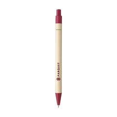 Vue Bio Degradable Natural Pen stylo de couleur rouge| Krokrodeal