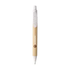 Vue Bamboo Wheat Pen stylo en paille de blé de couleur blanc| Krokrodeal