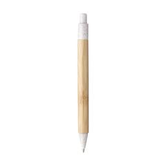 Vue Bamboo Wheat Pen stylo en paille de blé de couleur blanc| Krokrodeal