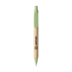 Vue Bamboo Wheat Pen stylo en paille de blé de couleur vert| Krokrodeal