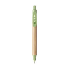 Vue Bamboo Wheat Pen stylo en paille de blé de couleur vert| Krokrodeal