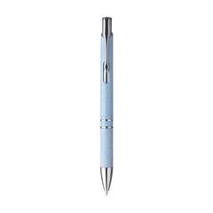 Vue Ebony Wheat stylo en paille de blé de couleur bleu| Krokrodeal
