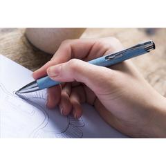 Vue Ebony Wheat stylo en paille de blé de couleur bleu| Krokrodeal
