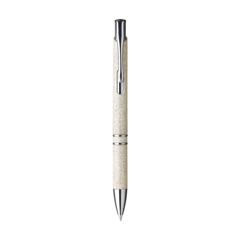 Vue Ebony Wheat stylo en paille de blé de couleur beige| Krokrodeal