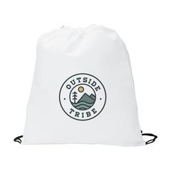 Vue Non-Woven Promobag GRS RPET sac à dos de couleur blanc| Krokrodeal
