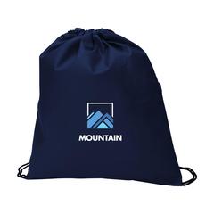 Vue Non-Woven Promobag GRS RPET sac à dos de couleur bleu| Krokrodeal