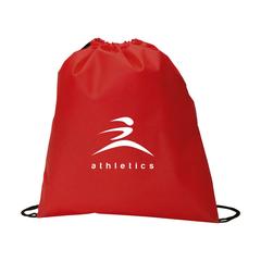 Vue Non-Woven Promobag GRS RPET sac à dos de couleur rouge| Krokrodeal