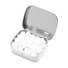 Vue TinBox pastilles à la menthe de couleur blanc| Krokrodeal