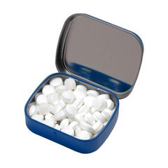 Vue TinBox pastilles à la menthe de couleur bleu| Krokrodeal