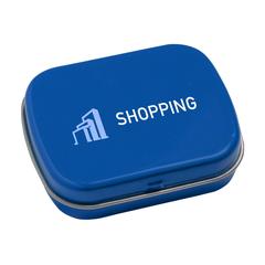 Vue TinBox pastilles à la menthe de couleur bleu| Krokrodeal