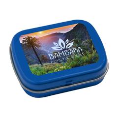 Vue TinBox pastilles à la menthe de couleur bleu| Krokrodeal