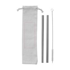 Vue ECO Bamboe Straw Set pailles en bambou de couleur marron| Krokrodeal
