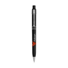 Vue Stilolinea Raja Chrome Recycled stylo de couleur noir| Krokrodeal