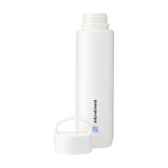 Vue EcoBottle Slim 450 ml plant based - made in EU de couleur blanc| Krokrodeal