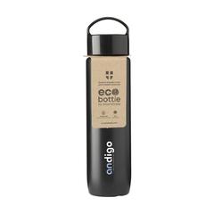 Vue EcoBottle Slim 450 ml plant based - made in EU de couleur noir| Krokrodeal