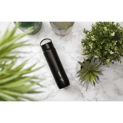 Vue EcoBottle Slim 450 ml plant based - made in EU de couleur noir| Krokrodeal