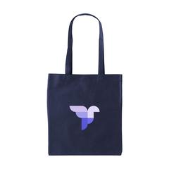 Vue Shopper GRS RPET sac shopping de couleur bleu| Krokrodeal