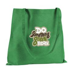 Vue Shopper GRS RPET sac shopping de couleur vert| Krokrodeal