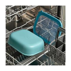 Vue Mepal Cirqula bol rectangulaire multi-usage 2L lunchbox de couleur noir| Krokrodeal