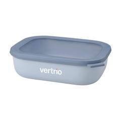Vue Mepal Cirqula bol rectangulaire multi-usage 2L lunchbox de couleur bleu| Krokrodeal